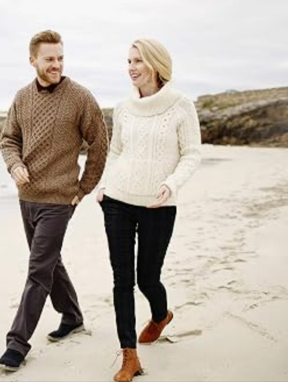 NWTCarraig Donn Turtleneck Cable Knit Sweater - Cream